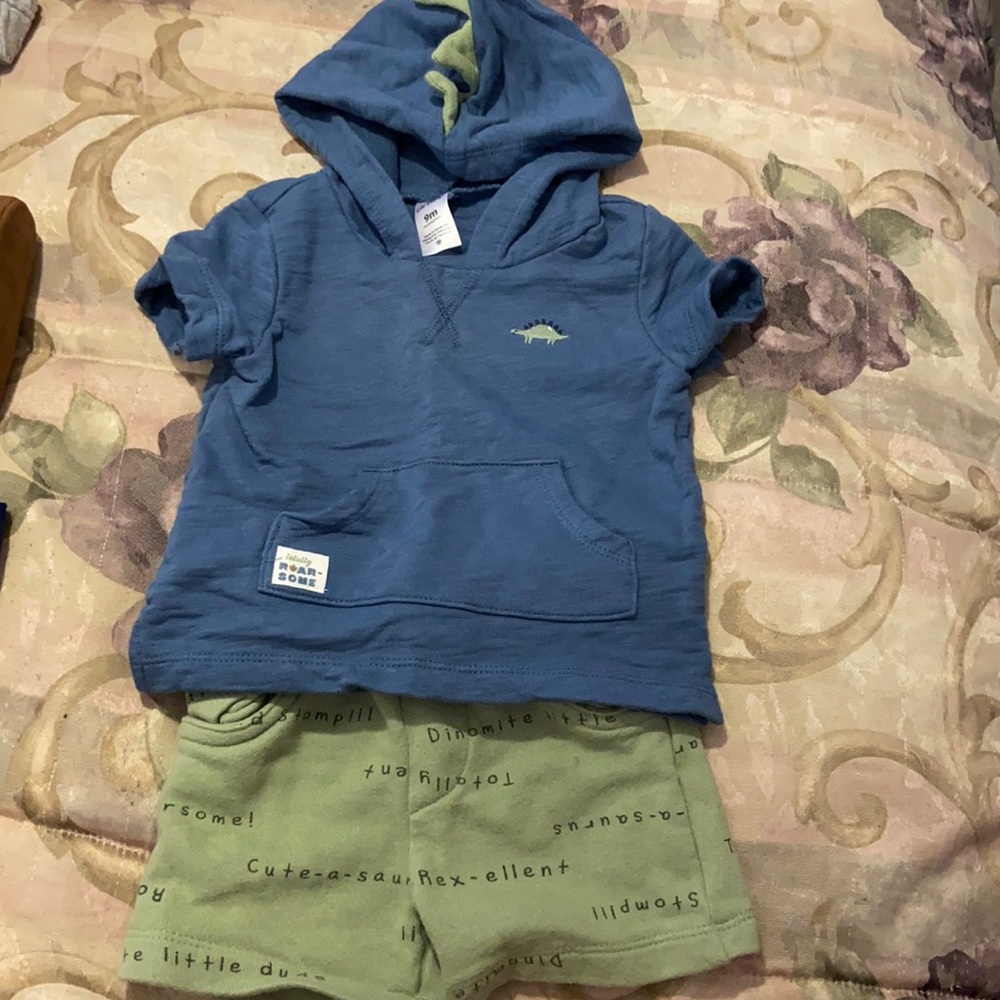2 piece set Dino 9 months